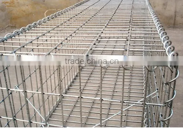 Galvanized welded gabion baskets, hesco bastion steel, hesco military bastion gabion cage