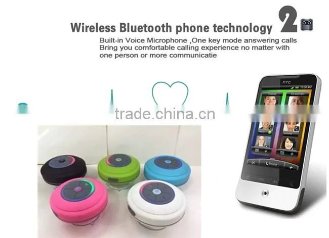 2015 Latest waterproof bluetooth speaker mini portable wireless speaker