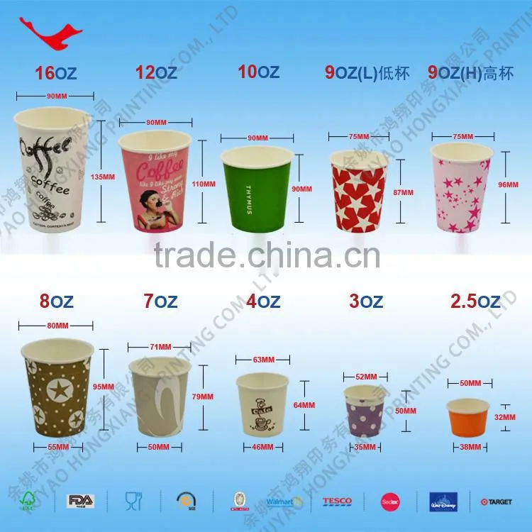 double wall coffee paper cup for hot drink