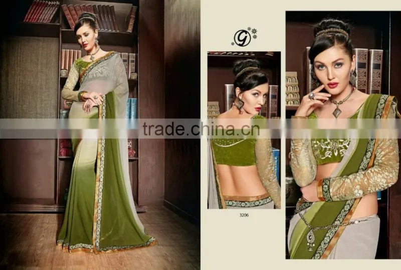 Shaded Designer Sarees For Women