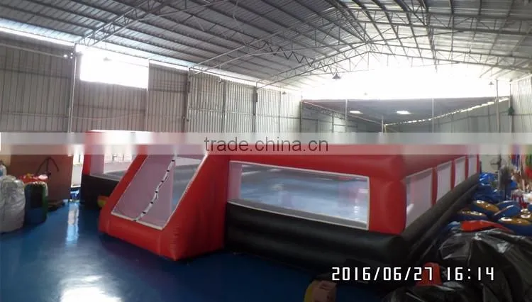 customized size and color inflatable football field for sale