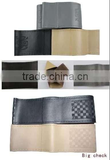 Manufacturing good quality 100% real leather steering wheel cover for cars