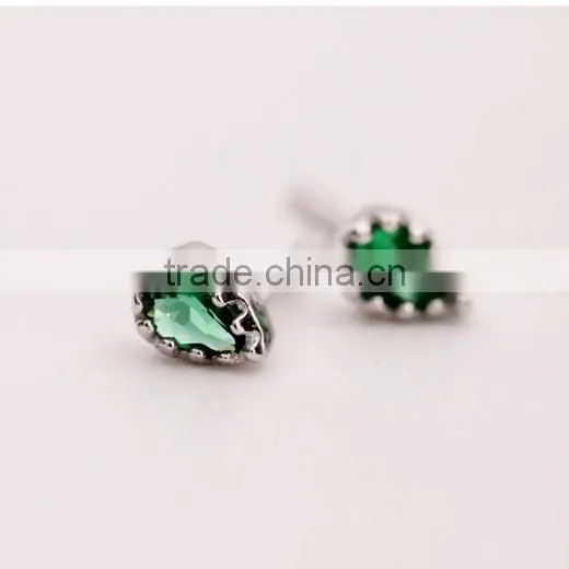 925 sterling solid silver water drop blue white green and champagne zircon earrings fashion women earrings jewelry 6790198