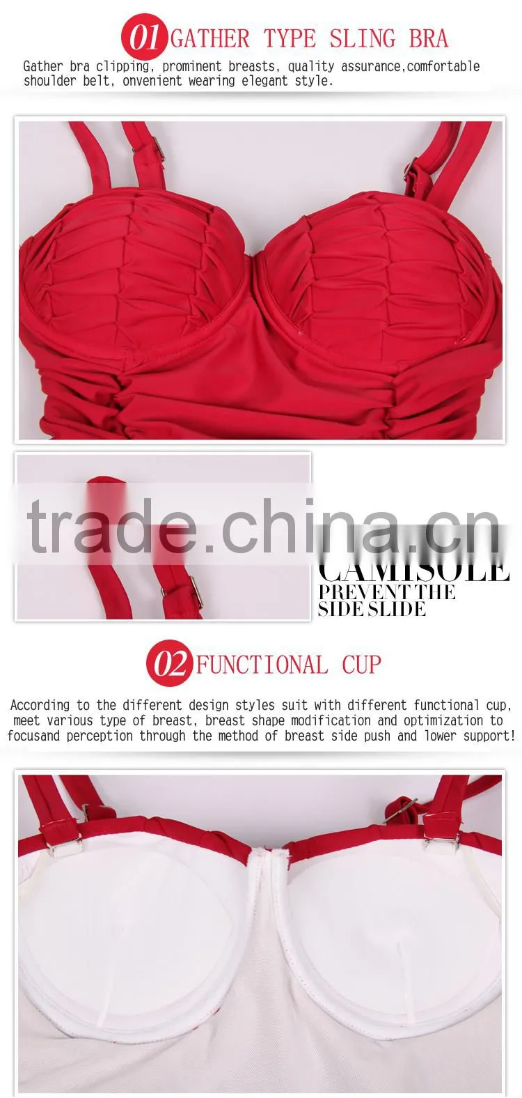 CNYE summer red tankinis womens swimwear women swimsuit