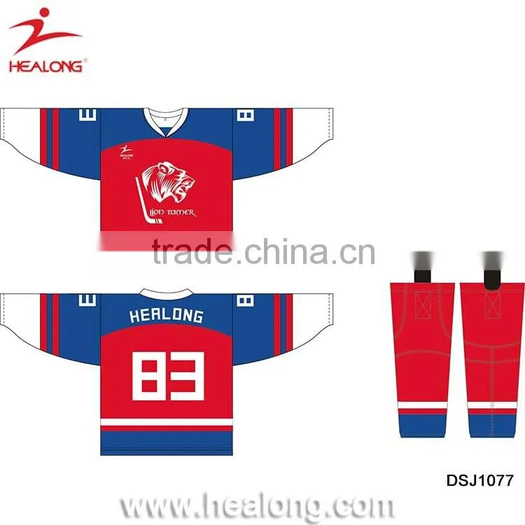 China Factory Custom Sublimaiton Ice Hockey Jersey Cheap Equipment
