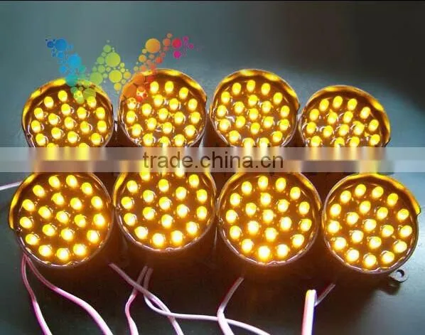 C52mm Vehicle Mounted LED Traffic Arrow Board Sign Small Pixel Cluster Kit Amber