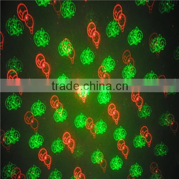 8 gobos mini Christmas disco party laser light