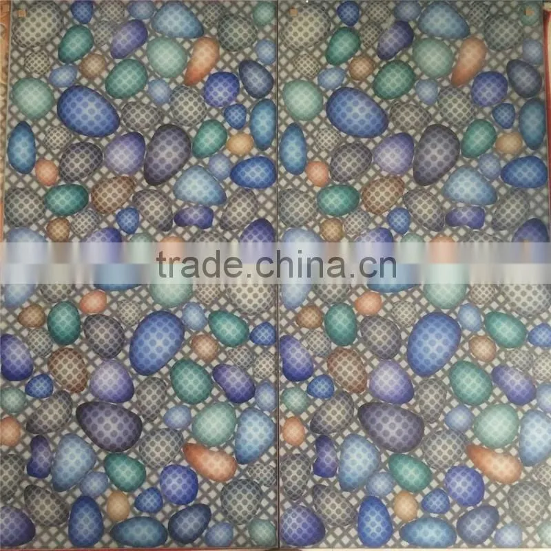 ivory color back painted decorative phantom 3d Glass panel