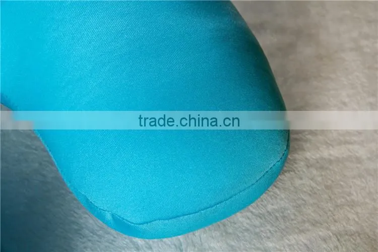 Spandex fabric solid color u shape microbeads pillow