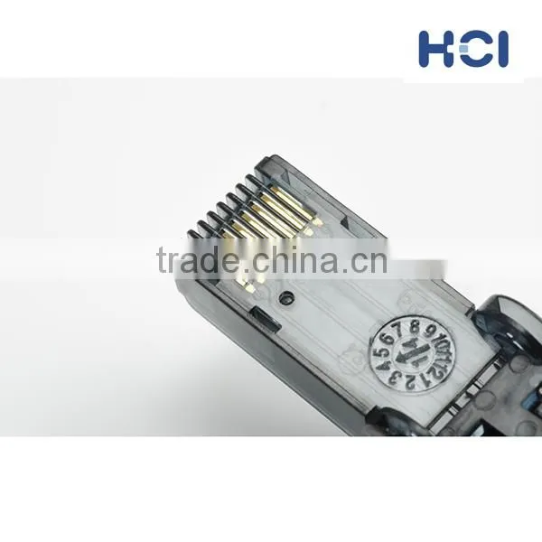 Taiwan Supplier Direct Attach Toolless Adjustable RJ45 UTP Modular Plug for Cat 6A Cable