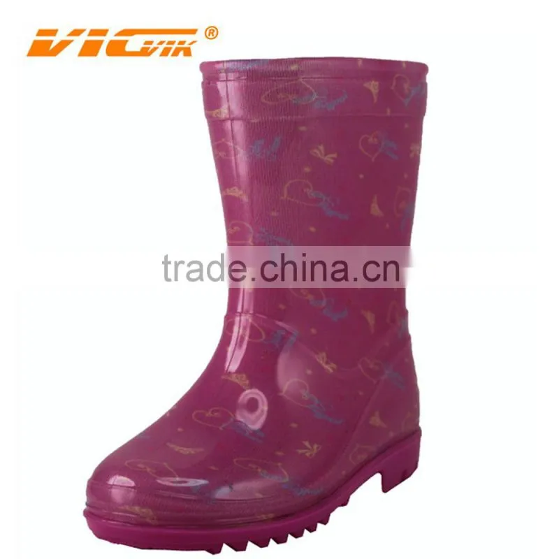 pvc transparent kids design your own rain boots