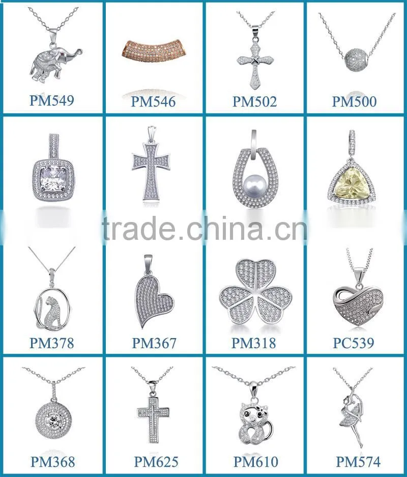 Top Quality Round Shape Pendant 925 Wholesale Silver Jewellery