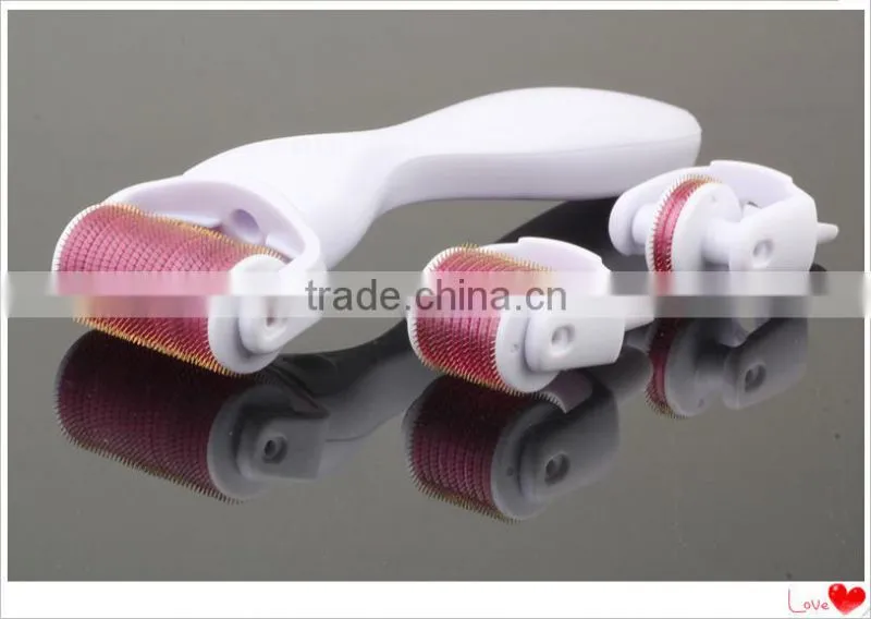 2015 newest 180/600/1200pins 3 in 1 derma roller
