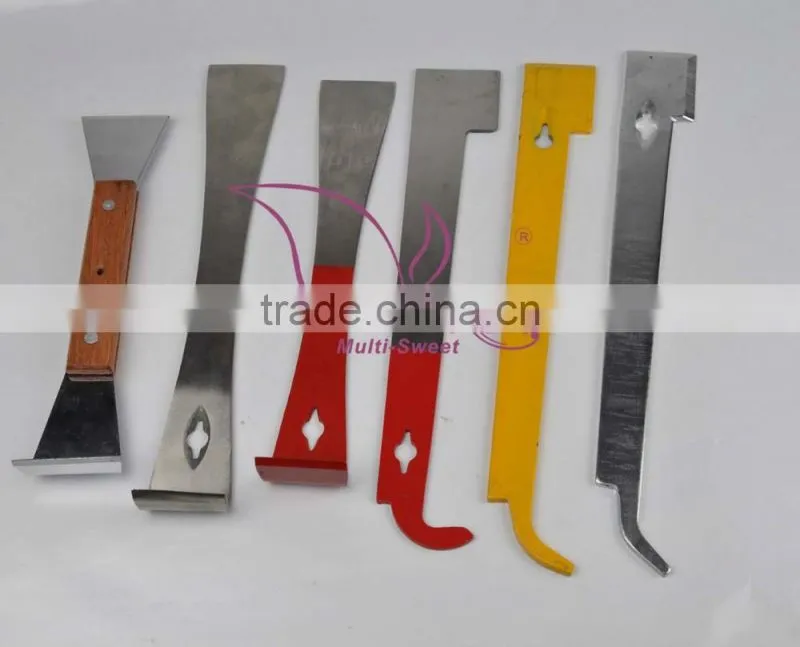 Promotion American Bee Keeping Yellow Honey Bee Galvanized J Hook Hive Tool