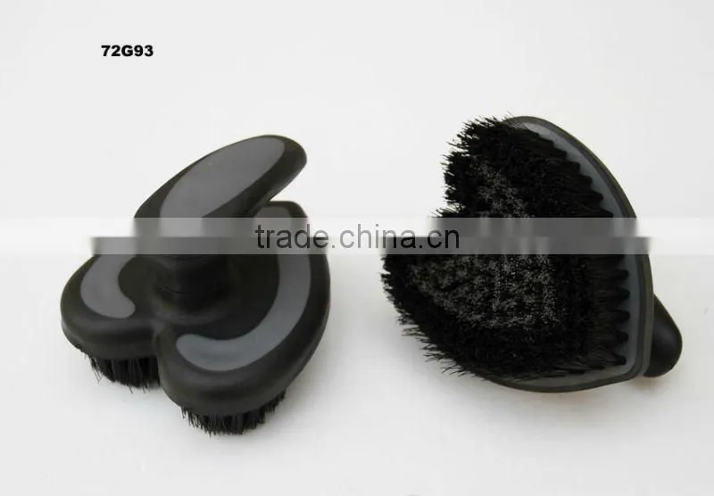 plastic TPR cover horse massage/grooming brush