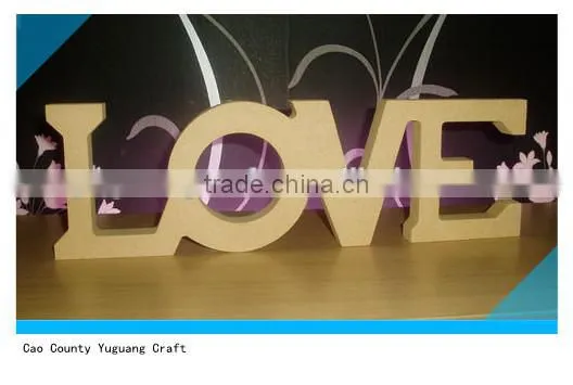 wooden arts and crafts customized MDF letters English alphabet