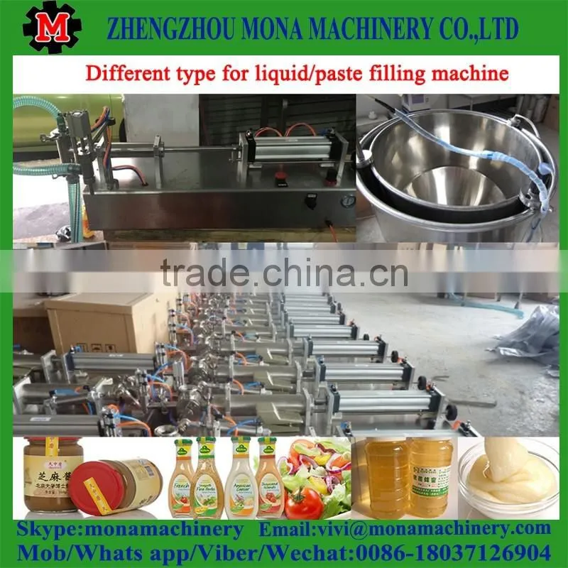 New type liquid paste filling machine with heater and mixer