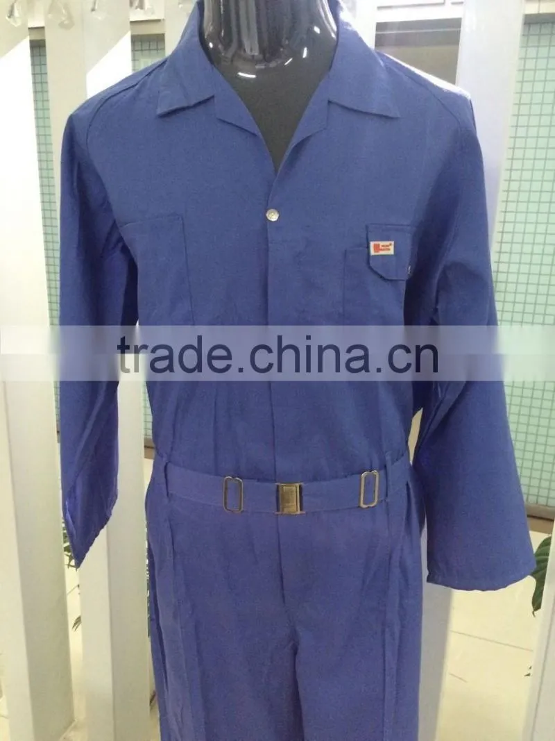 manufacture safety fire retardant red cotton work coveralls