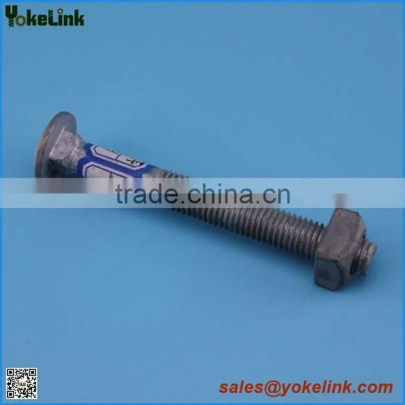 ANSI /IEEE C135.1round head square neck bolts