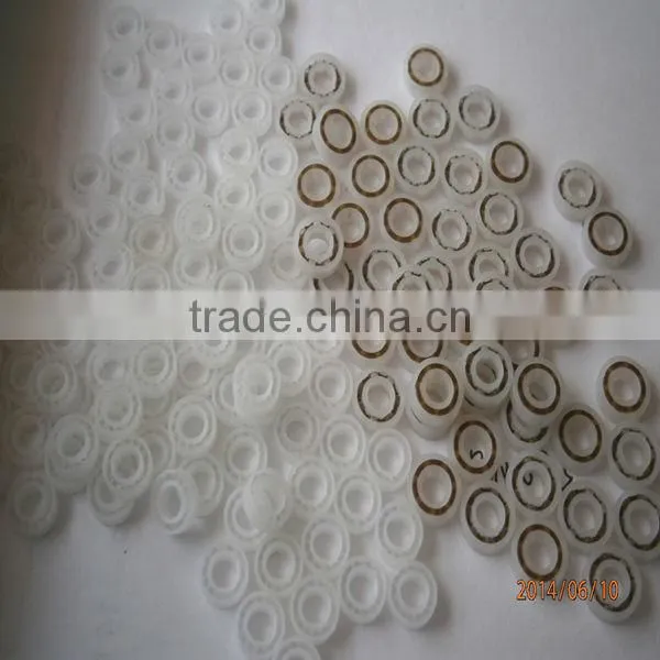 pom6001 glass ball plastic bearing cage deep groove ball bearing