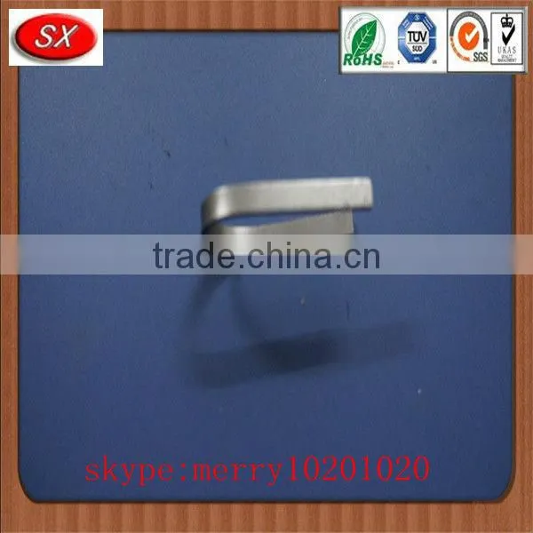 high precision spring steel button clip, v spring clip in china factory ISO9001 passed