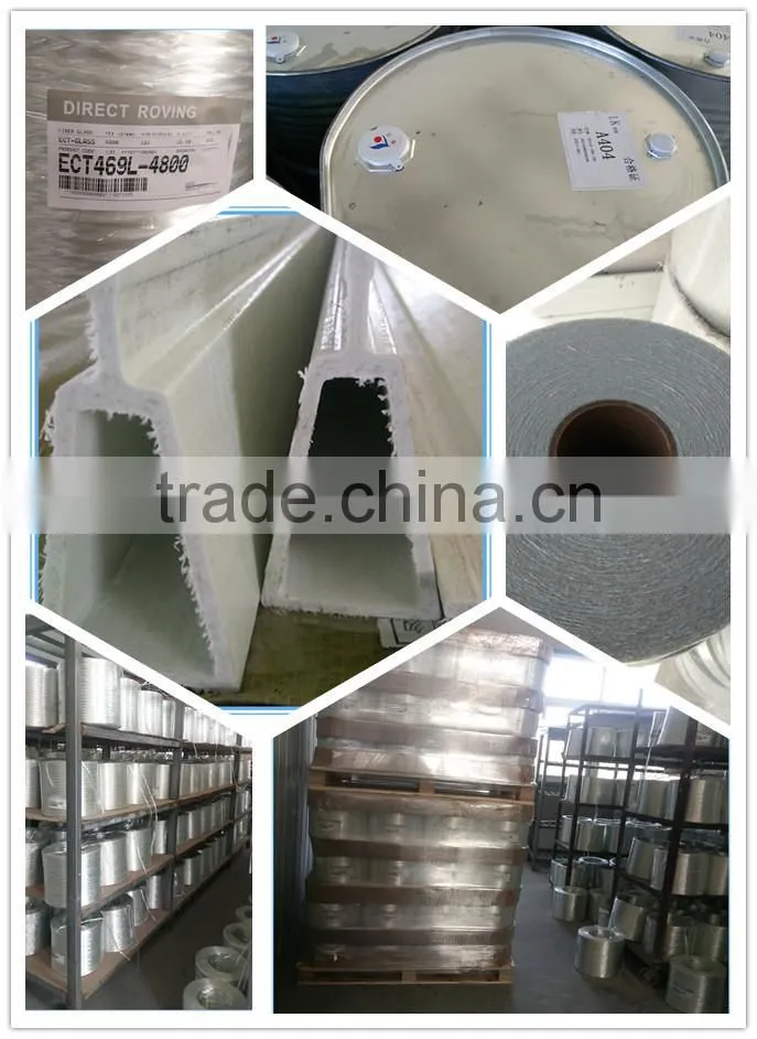 Farms with glass fiber reinforced plastic floor beam