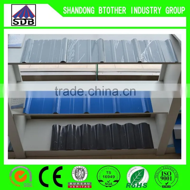 PPGI Prepainted corrugated steel sheet Prepainted metal roofing / Color corrugated steel sheet /Construction design light steel