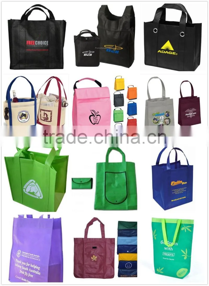Alibaba China Customized Colorful Polypropylene Non-woven Shopping Bag