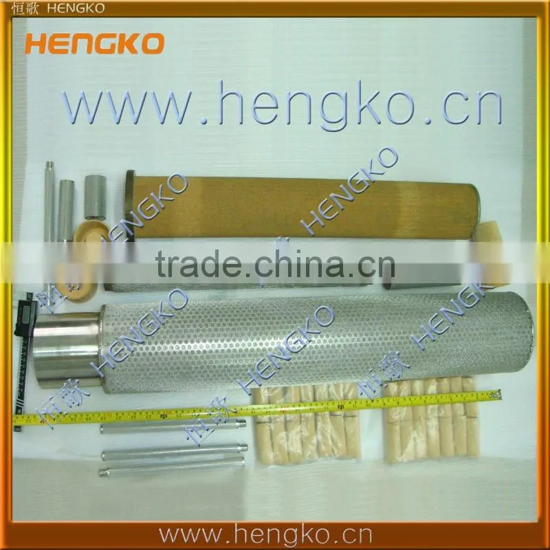 Sintered porous metal pipe filter