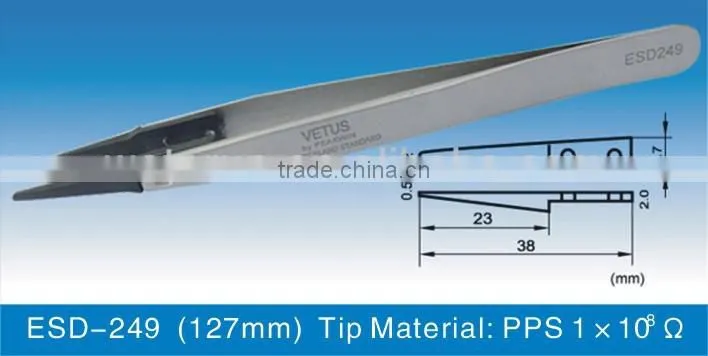 ESD-259A Replaceable Tip Stainless Steel Tweezers,China Factory