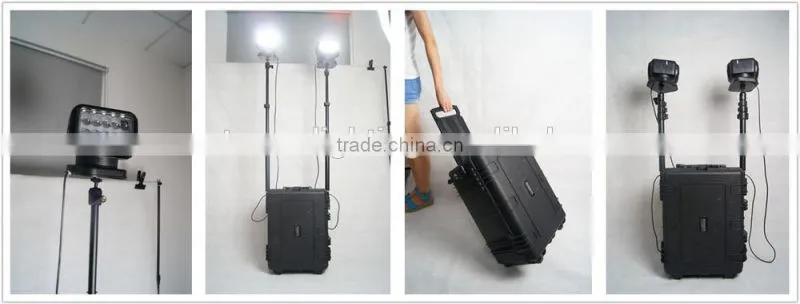 2*50W High power extensible mobile rechargeableled work light china supplier