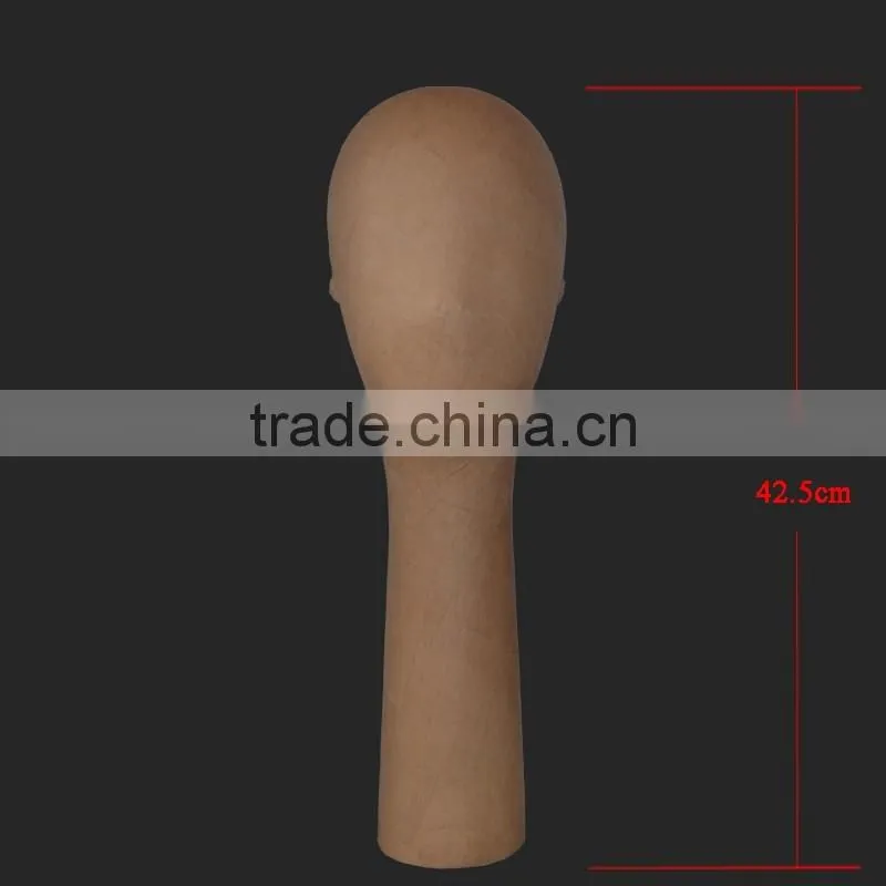 Mannequin head for hats and scarves display Paper covered head models