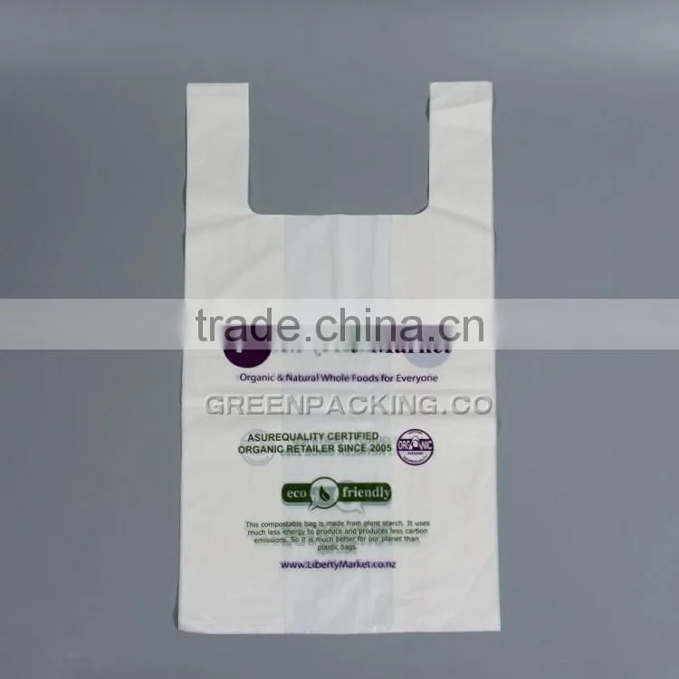 Compostable biodegradable PLA shopping bags