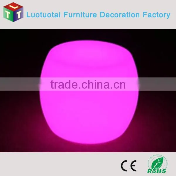 Fashional night bar rechargable multi color led light stool chair