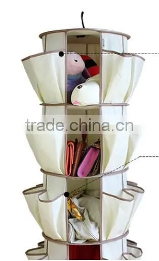 Multipocket hanging container Smart Carousel Organizer