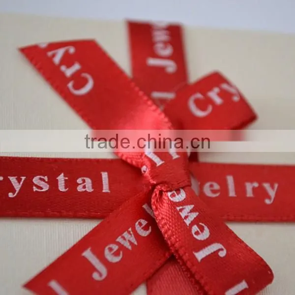 Superior carton boxe With ribbon , up and down covered carton packaging for jewelry