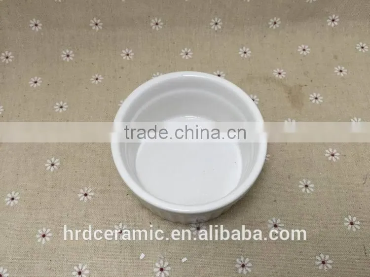 High quality Stocked bakeware sala bowl /flat bottom round bowl