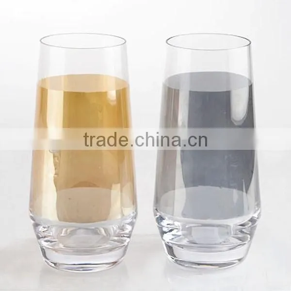 13oz iquid luster fancy hand made water galss industries glassware