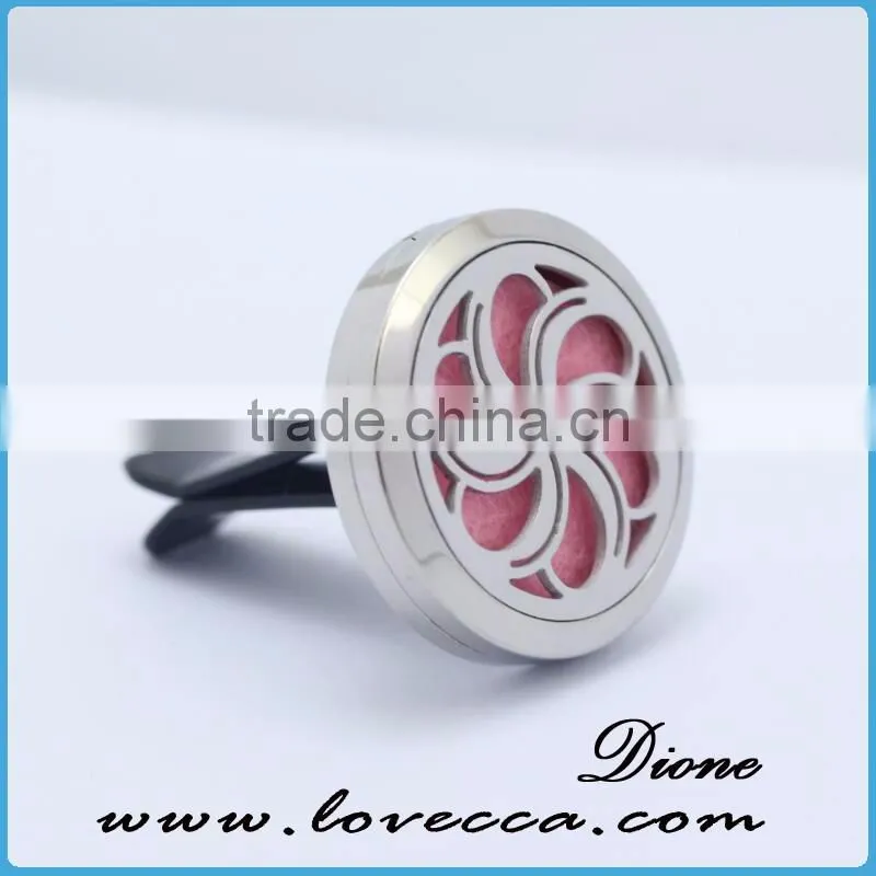 Stainless Steel Aromatherapy diffuser locket for car, Car Vent Clip Diffuser, Car Freshener Clip