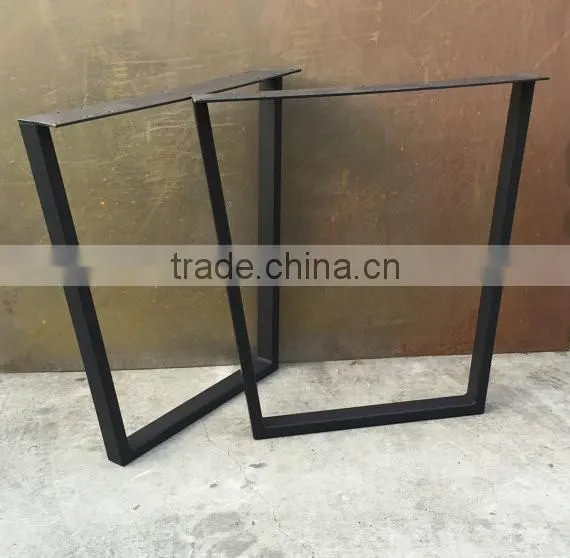 Factory price coffee table trapezoid metal bases for wooden funiture