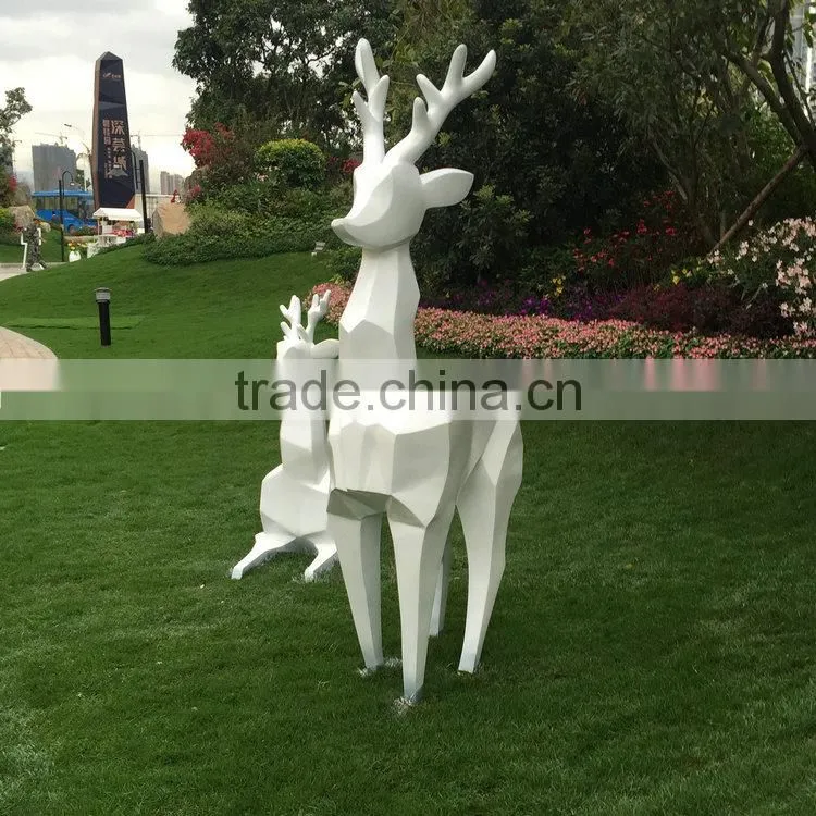 Fiberglass garden reindeer mascot