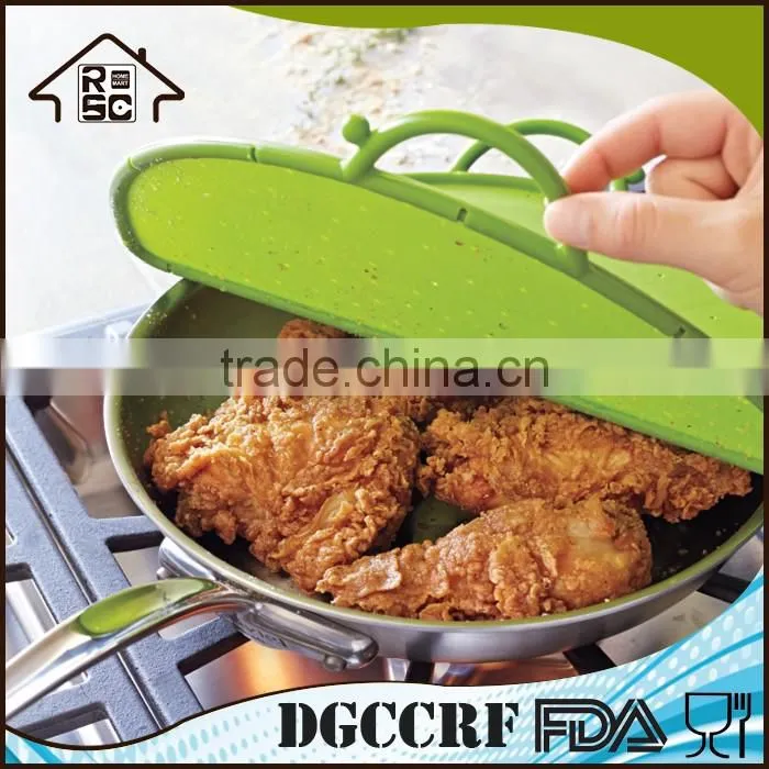 NBRSC Multifunction Foldable Silicone Pot Strainer Splatter Screen Guard