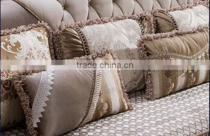 M512 High quality noble antique design European Style Italy living room corner sofa