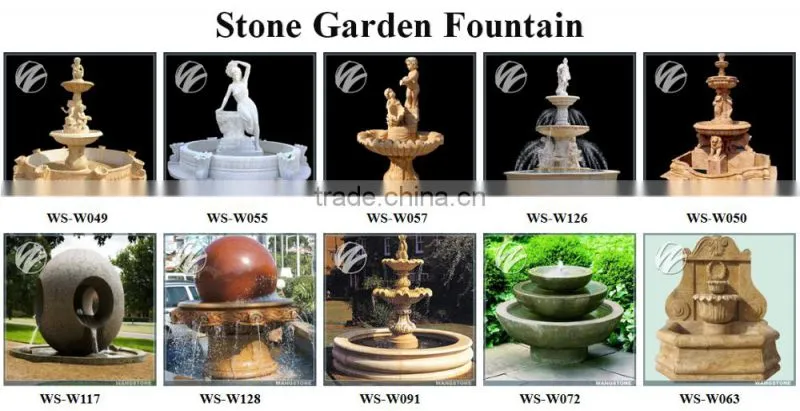 Contemporary outdoor stone type gate statues