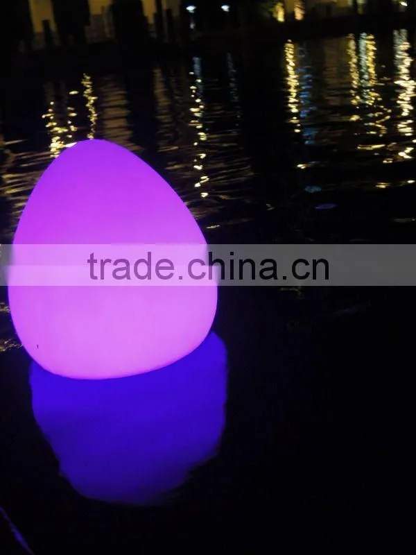 decorative waterproof pool led cordless peach light