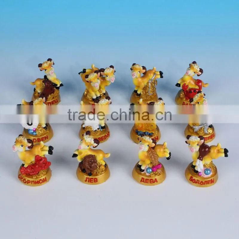2015 chinese zodiac resin sheep design with led light