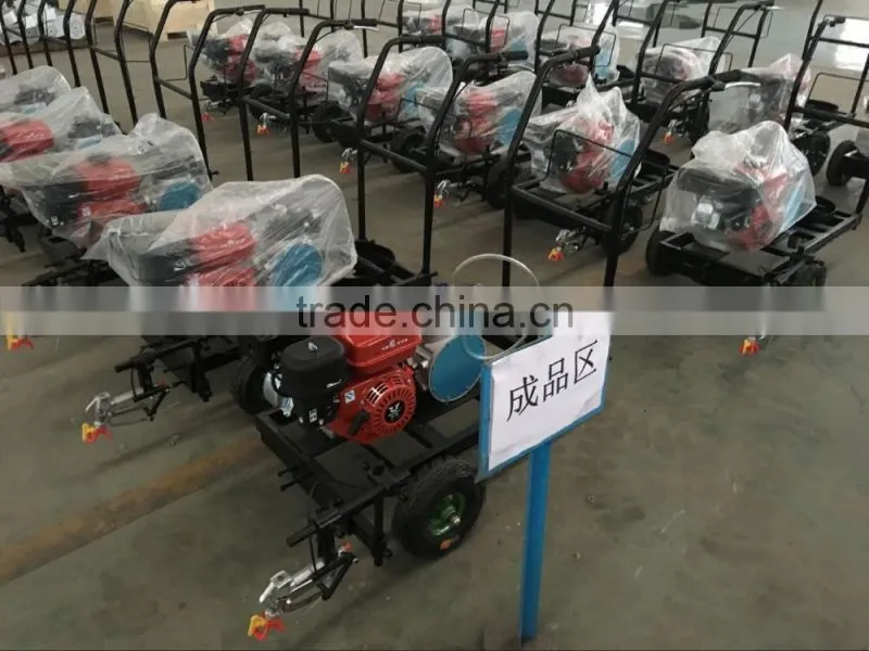 Spray coating running track line marking machine