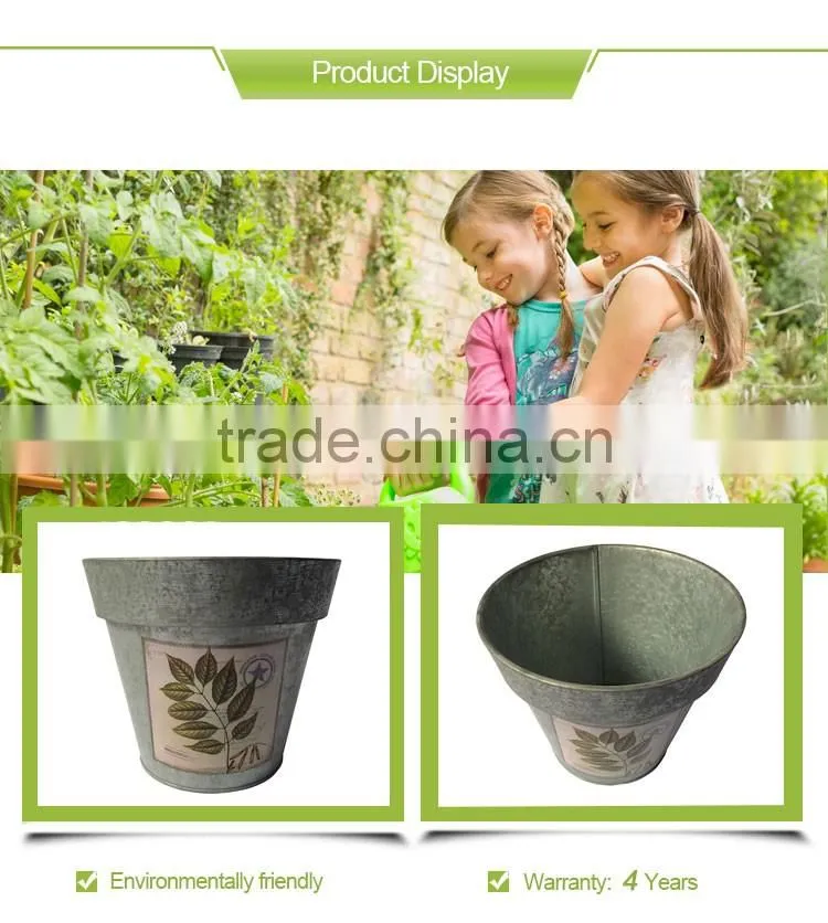Hand Painted Metal Flower Pots&Planters