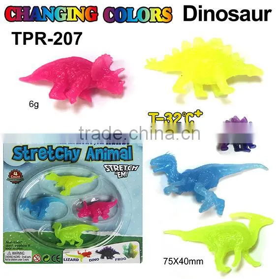 New Colorful Plastic Stretchy Dinosaur Toys