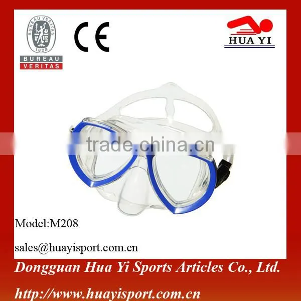 Colorful oem professional soft new diving mask